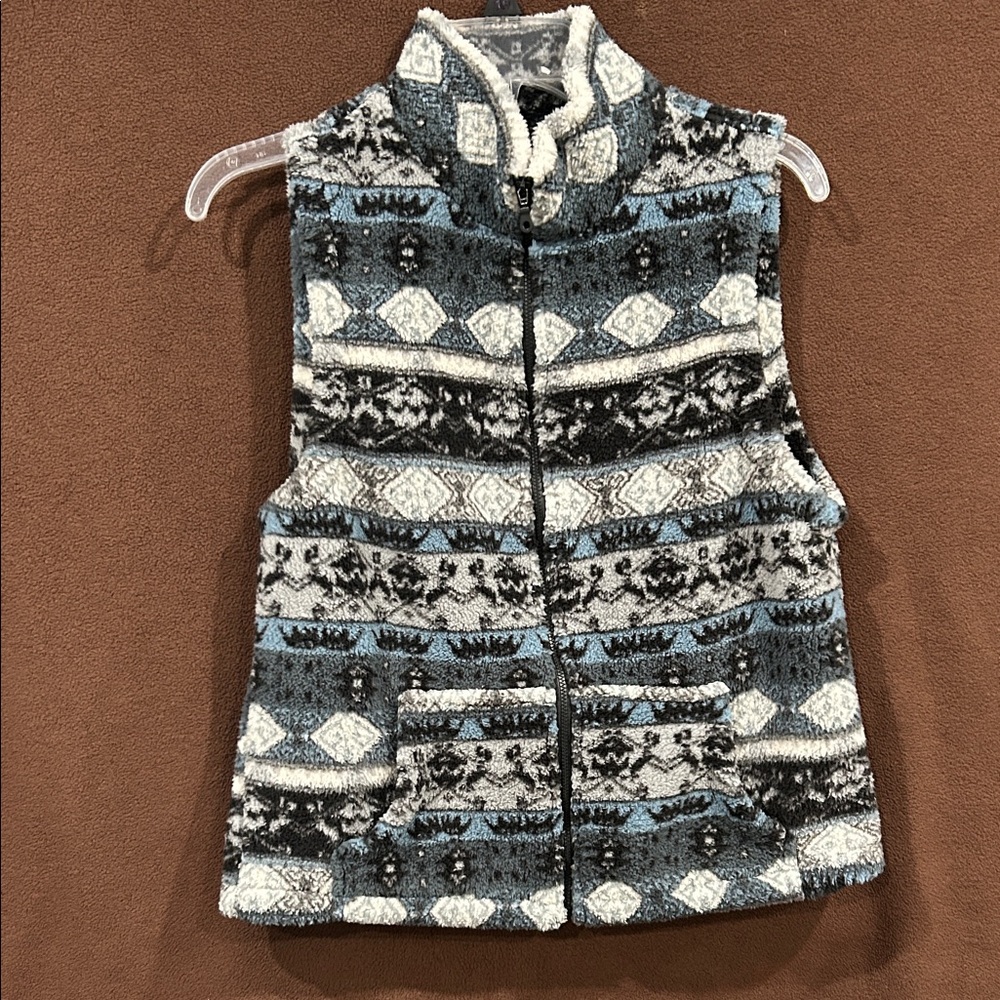 Women's Patterned Fleece Vest